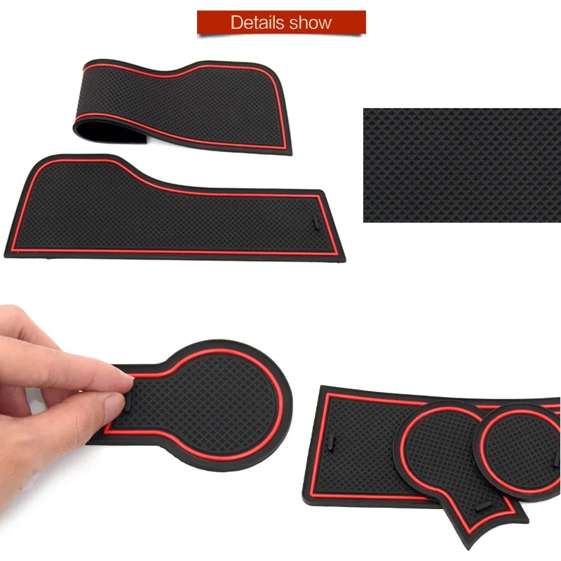 Anti-Slip Gate Slot Mat Rubber Coaster for Mazda 3 Axela BM 2014 2015 2016  MK3 pre-Facelift Accessories Car Stickers 12Pcs/Set - AliExpress