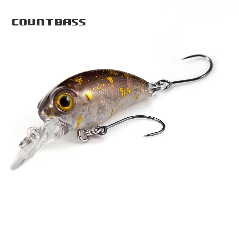 Countbass Crankbait 32 mm 1-17/64 Zoll 3,2 g 7/64 oz. Dive 1m 3', Sinking Salmon Fishing Baits Wobbler Angler's Lures
