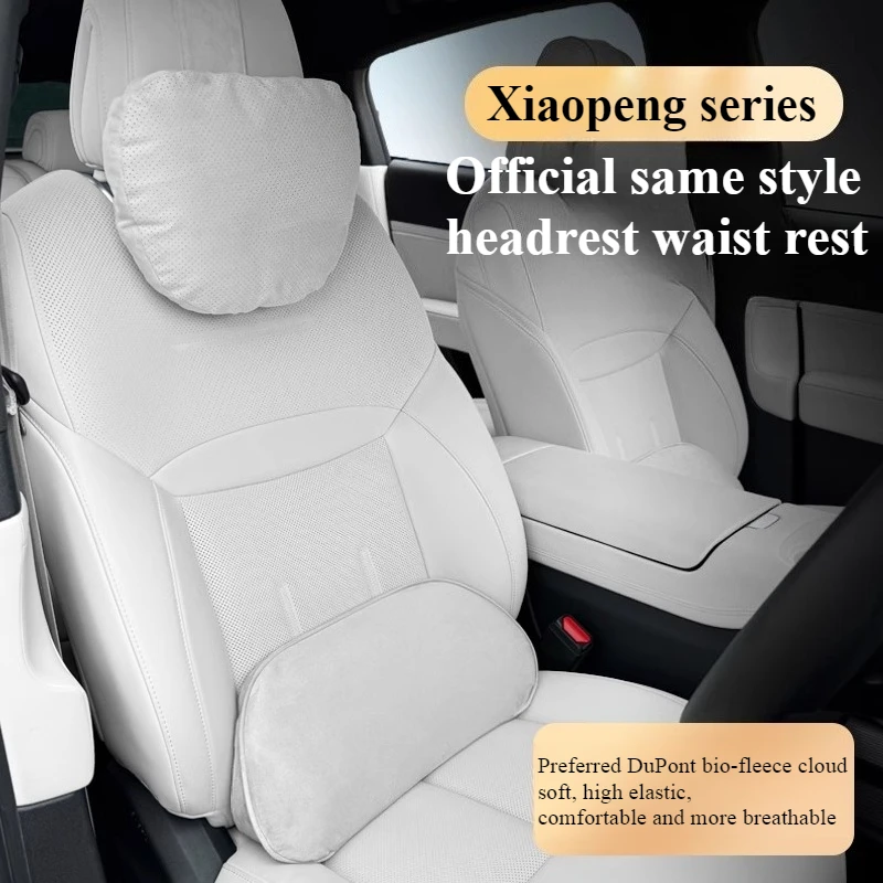 Ergonomic Car Seat Cushion Set with Headrest Neck Pillow and Lumbar Support - Premium Memory Foam Car Interior Accessories