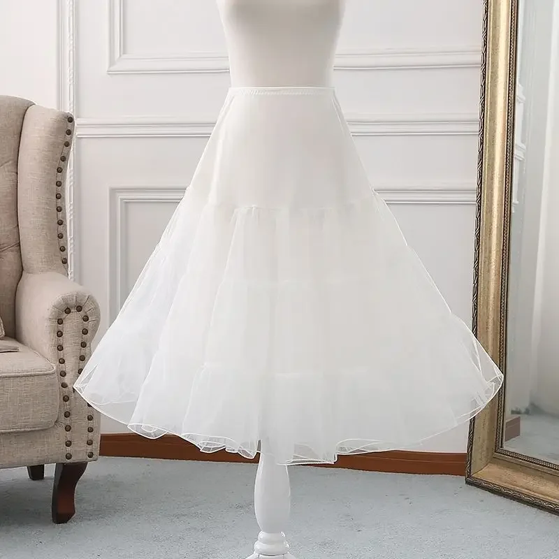 Petticoat Skirt Petticoat Underskirt Wedding Underskirt Lolita Petticoat Wedding Petticoat Free Short Lolita Cosplay Petticoats White Organza Crinoline Bridal Underskirt Women Halloween Petticoat Rockabilly Tutu Skirts