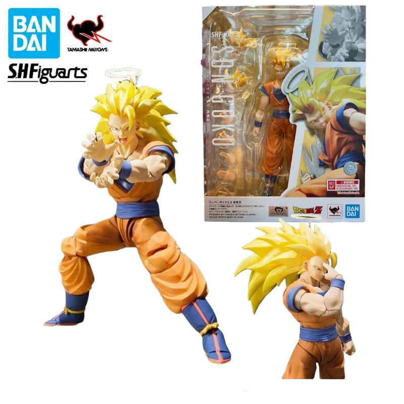 

In Stock Bandai S.H.Figuarts SHF Dragon Ball Super Saiyan 3 SSJ3 Son Goku Anime Action Figures Toys Models Collectible Hobby