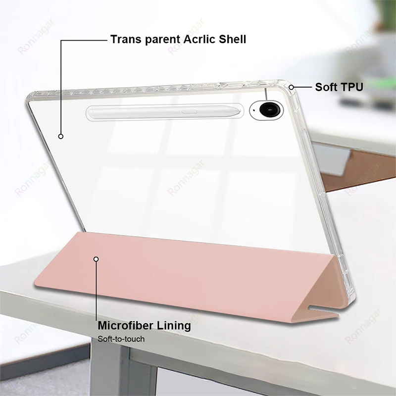 Hybrid Slim Tablet Case with S Pen Holder and Cover