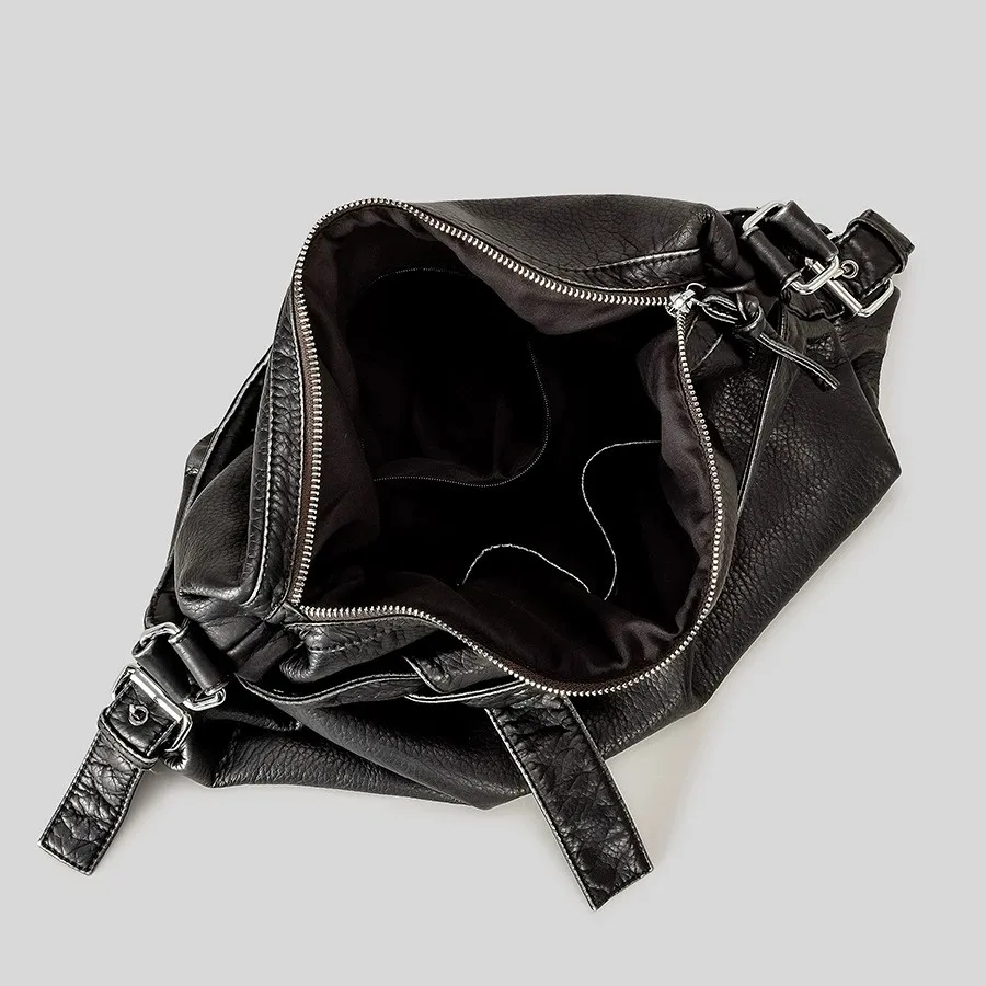 Retro Large-Capacity Soft PU Tote Bag Fashion Women's Handbag for Outdoor PU Crossbody Bag Chic Ladies PU Leather Tote Bag