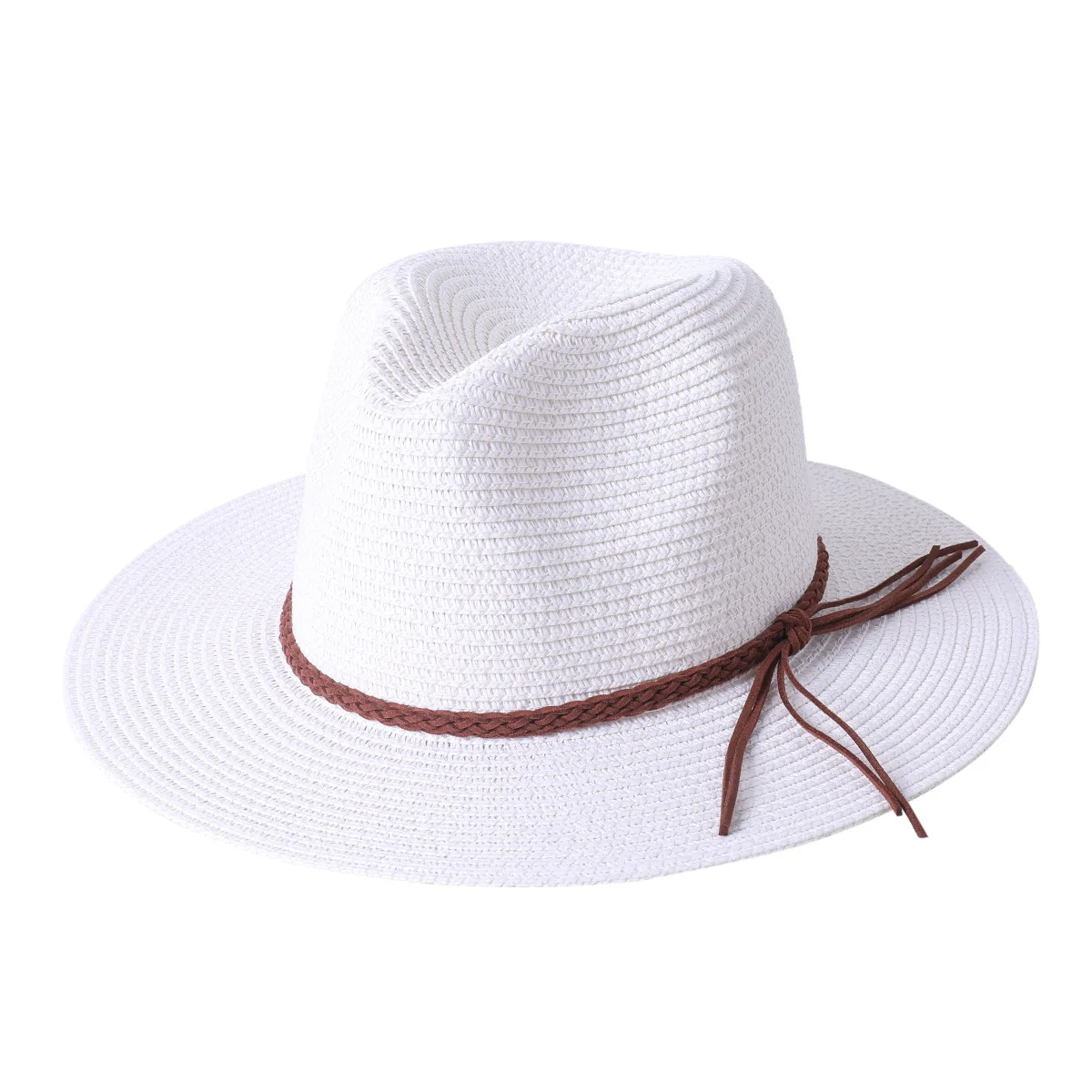Summer Soft Shaped Straw Hats Women/Men Outdoor Foldable UV Protection Hat Panama Beach Sun Hat