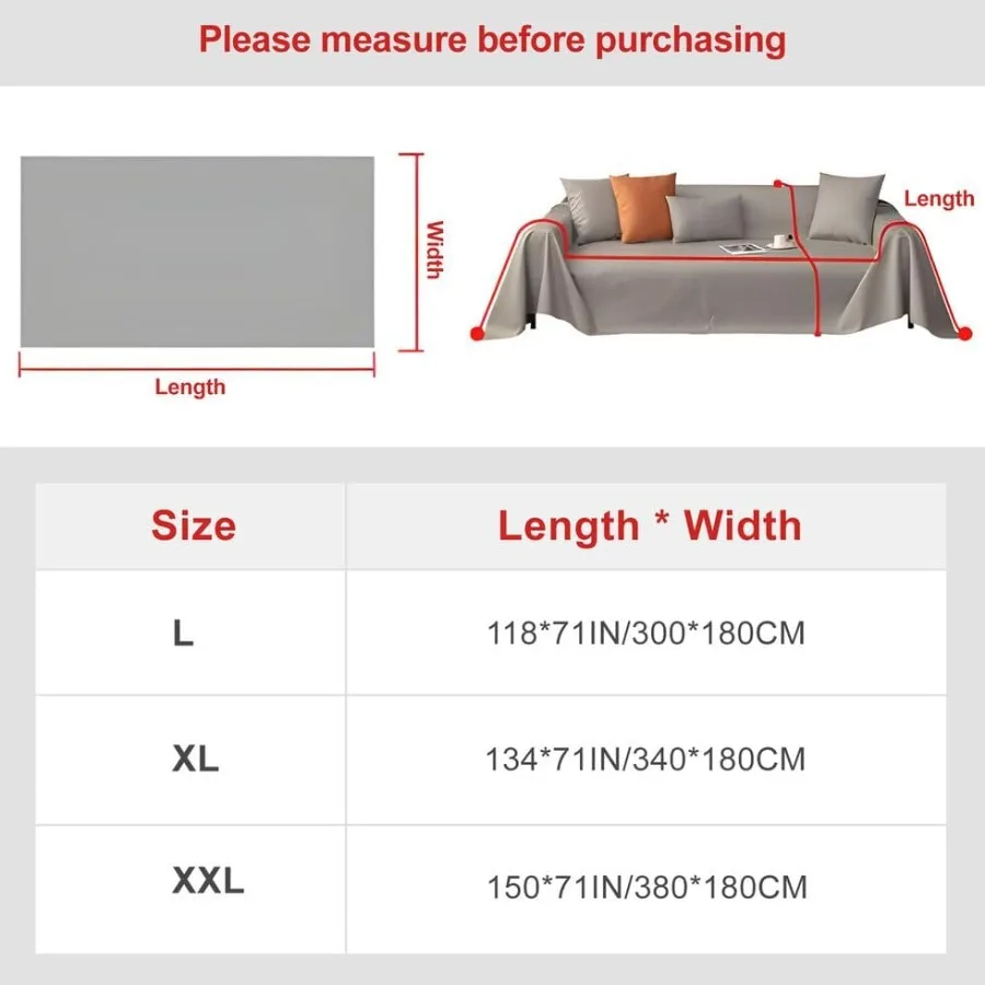 Fuzzy Faux Fur Couch Cover Durable Sofa Cover for Dogs Cats Thick Cozy Shaggy Sofa Slipcover for Sectional L Shaped Sofa Pets M