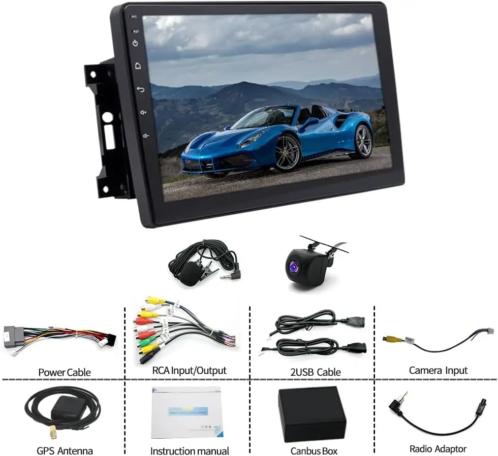 10Inch HD Touch Screen Car Stereo with GPS Navigation