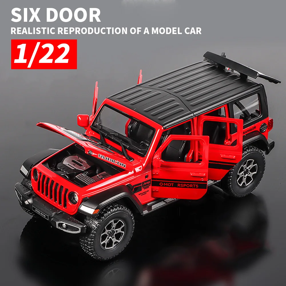 

Модель внедорожника из сплава 1/22, модель автомобиля, литые под давлением колеса, со звуком руля и детской игрушкой, коллекционные игрушки для мальчиков, подарок