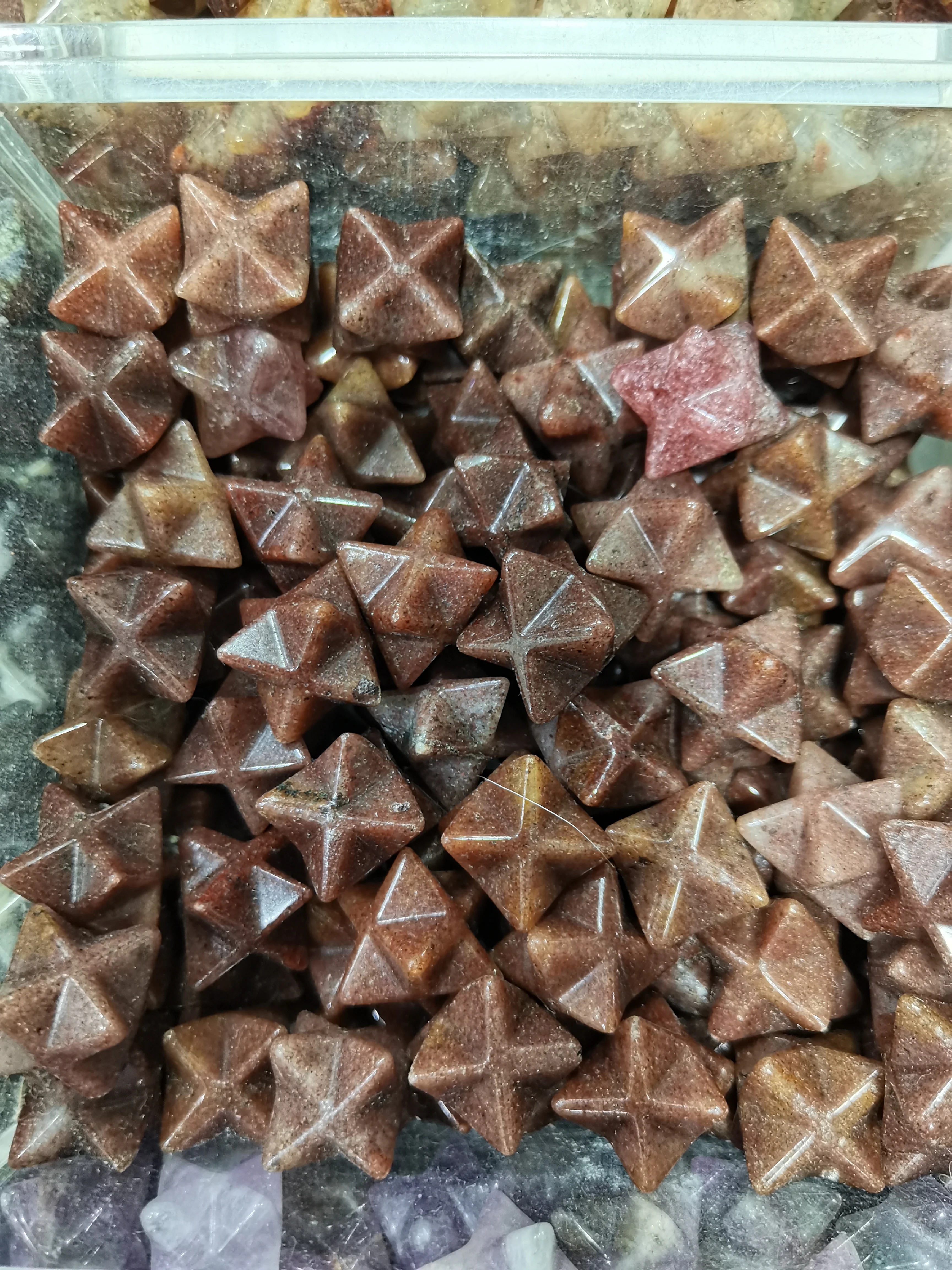 14MM Merkaba Star Natural Crystal Quartz Stone Wiccan Energy Healing Gem DIY Jewelry Home Decoration Gift 3