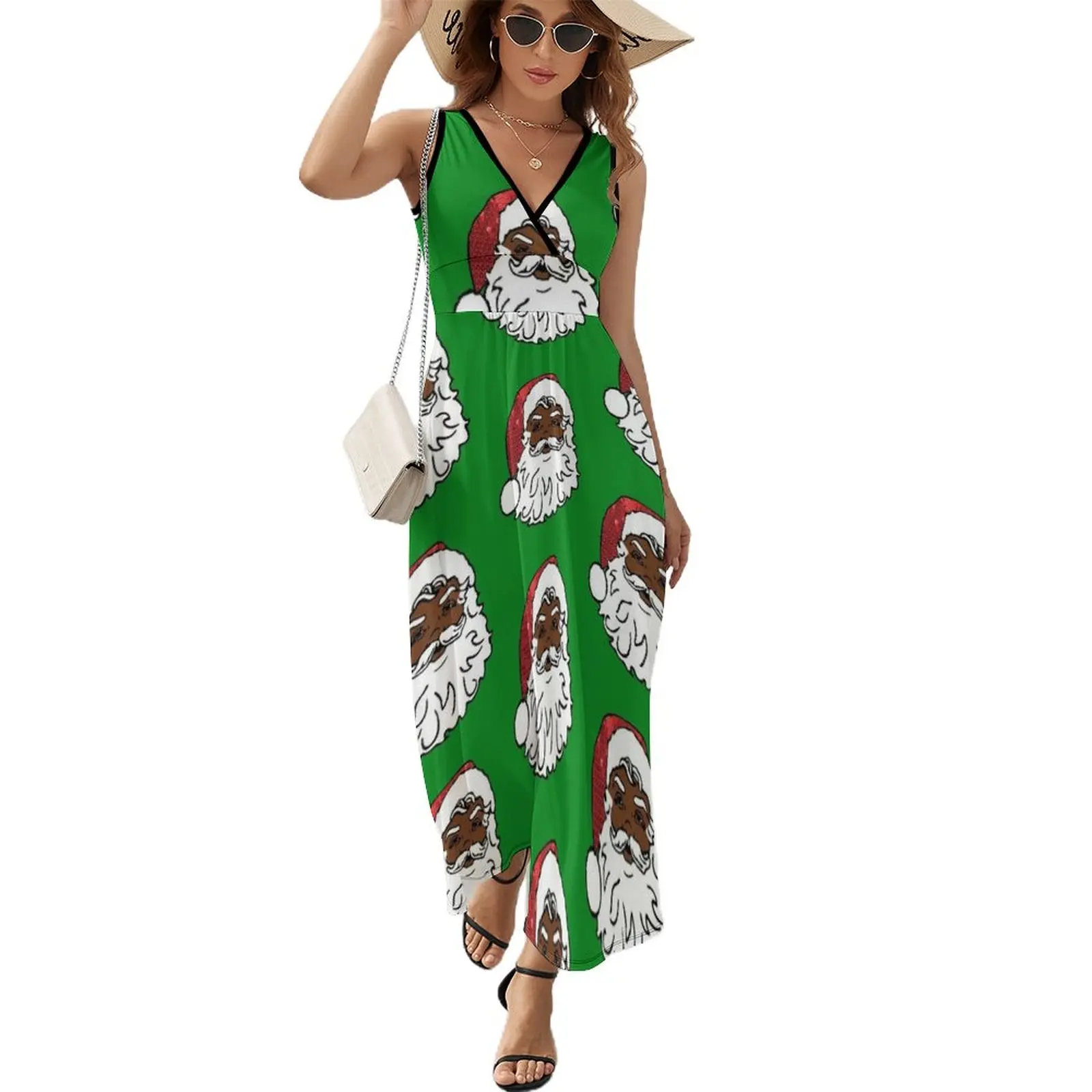 

black santa claus Sleeveless Dress dresses for special events women's elegant loose dresses