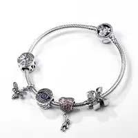 Perle pendentif en argent sterling 925 à 100 %, motif animal de dessin animé, idéale pour assortir aux bracelets Pandora, un cadeau exquis pour femmes. 5