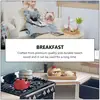 Mini Tray Model House Miniature Tray Ornament Children House Toy Tableware Eating Kitchen Dinner On Rectangular Toy 3