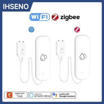 Tuya WiFi/ZigBee Water Sensor Leakage Alarm Flood Leak Detector Smart Home APP Remote Control Smart Home Security Protection 1