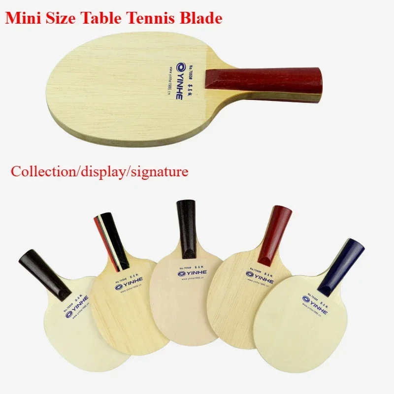 YINHE Mini Size Table Tennis Blade for Collection Display Children Training Signature