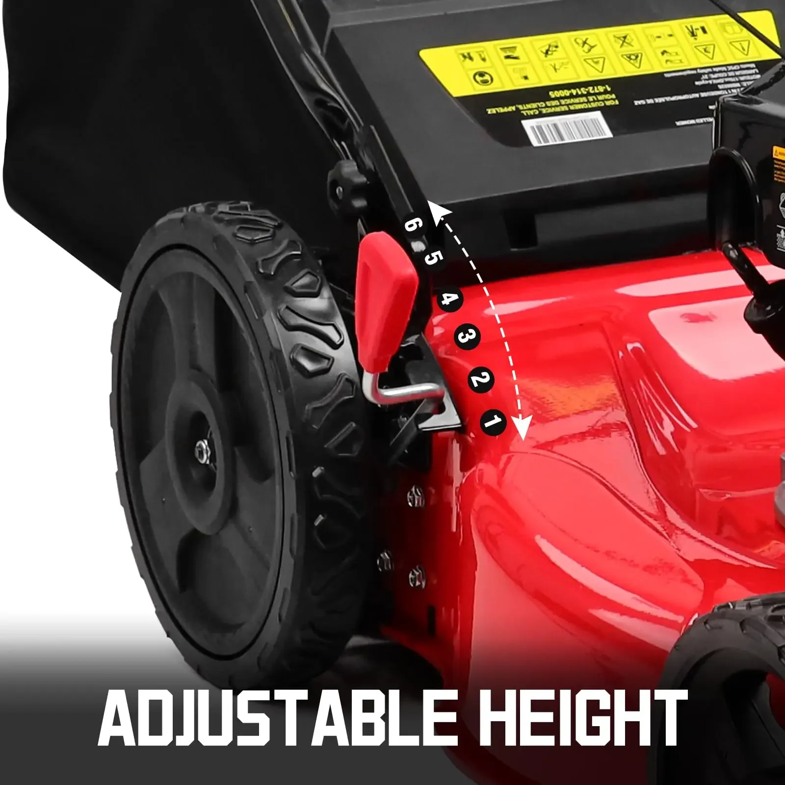 Self-Propelled Gas Lawn Mower 22" with 170cc OHV Engine 6