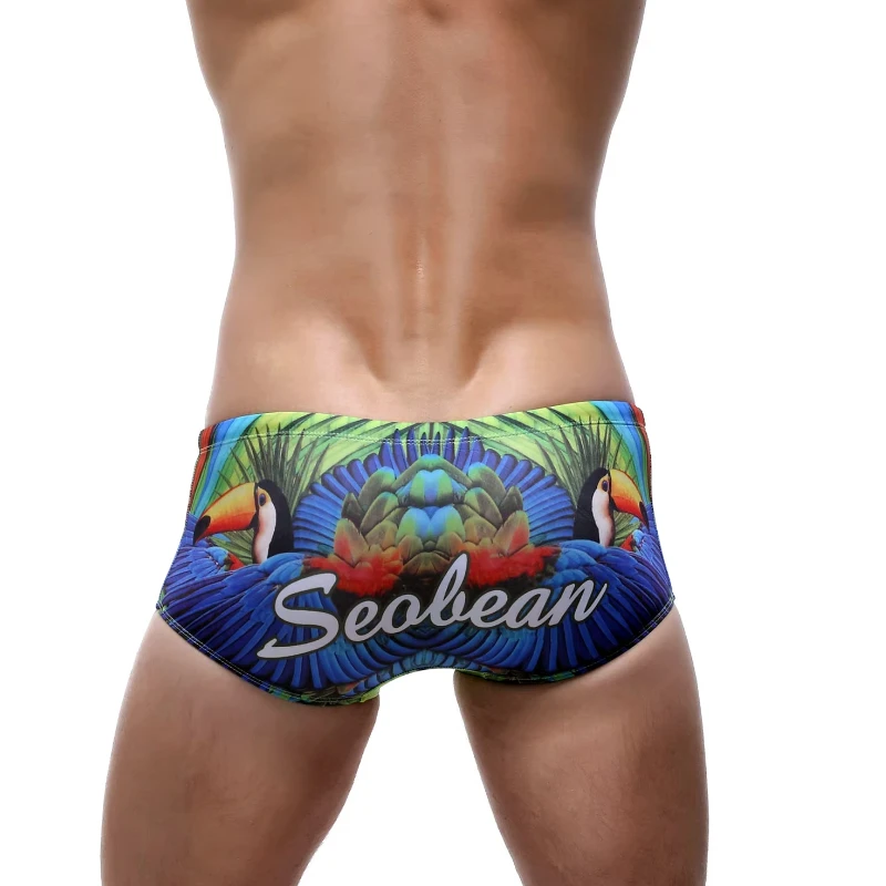 Swim trunks swim shorts men swimsuit Seobean Men Swimwear Bikini Swimming Trunk Sexy Beach Sea Costume Surf Bathing Suit Wear Sport Shorts Men's Swimsuit Swim Briefs
