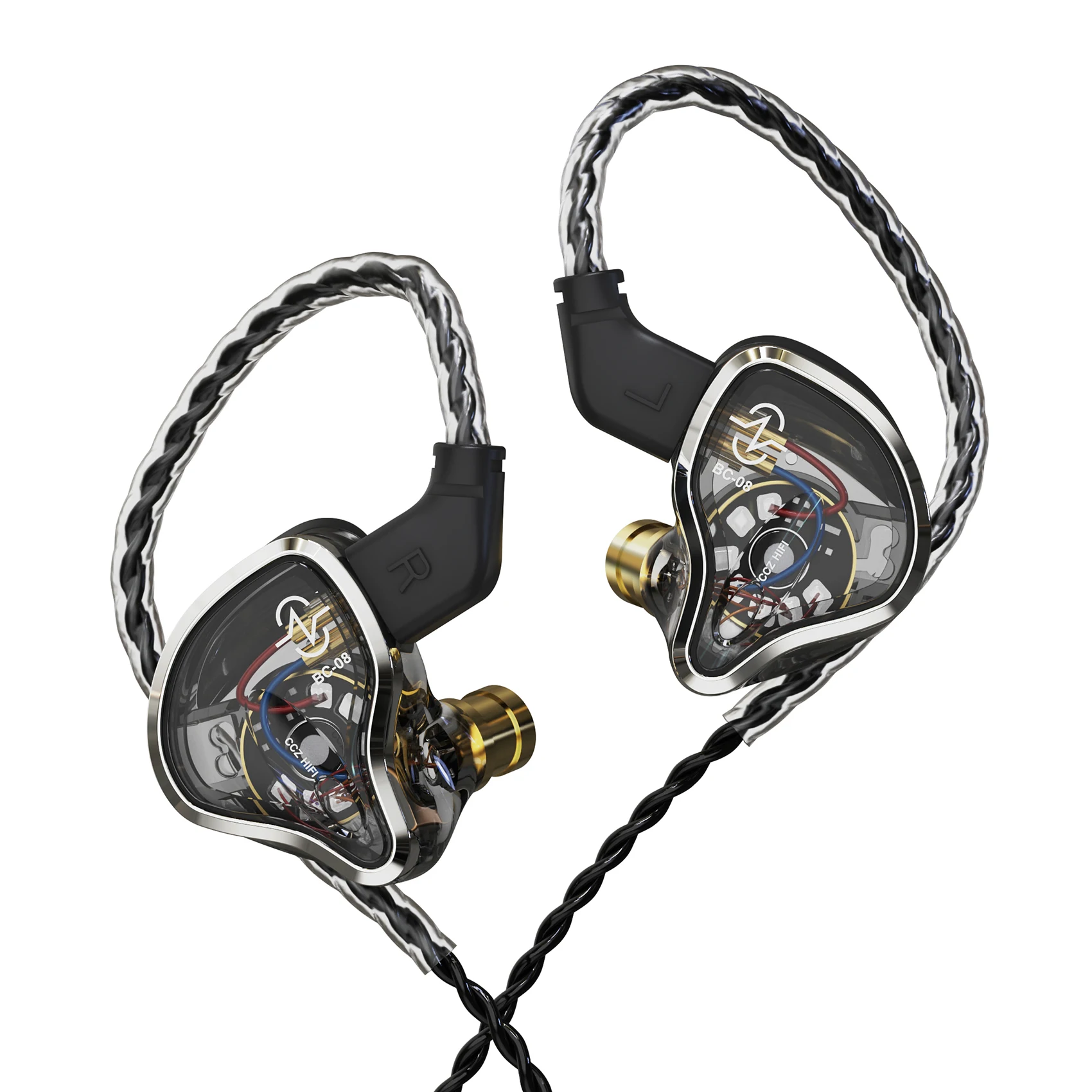 CCZ Warrior In-ear Monitor 3BA+1DD Hybrid Earphone 2Pin Connector Wired Headphone 4N OFC Cable Music Headset HiFi Sports Earbud