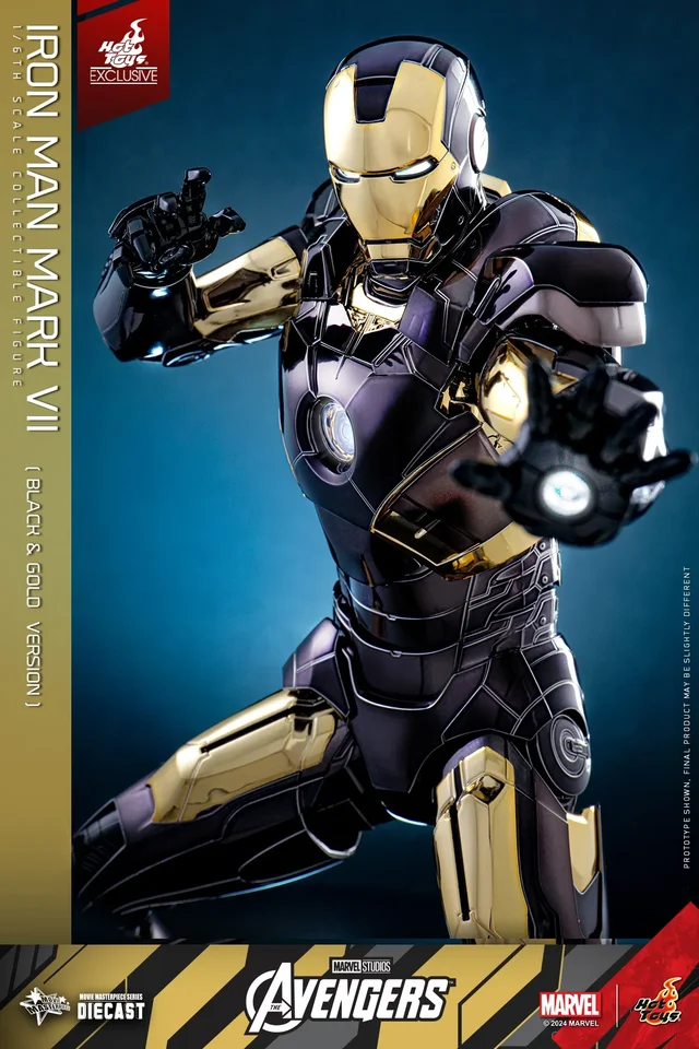 Hot Toys Black Gold Version Iron Man Mark 7 Mms741d61 1/6 Hot Toys Black Gold Version Iron Man Mark 7 Mms741d61 1/6