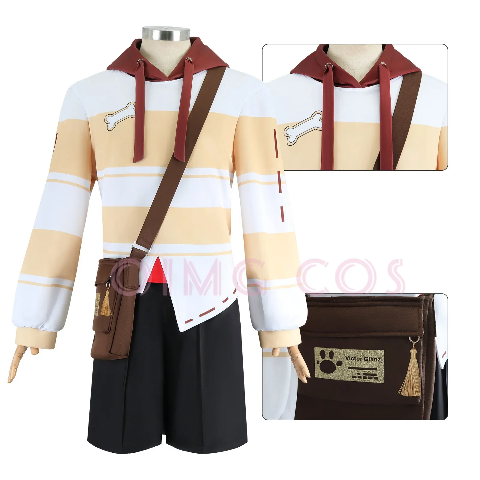 

Костюм Виктора гренца для косплея почтового клуба 5, парик, униформа аниме, костюмы на Хэллоуин для мужчин, для игр