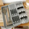 Expandable Utensil Tray for Kitchen Organizers, For Drawer, Cabinet And Shelf,Storage for Spoons, Forks, Knive 6
