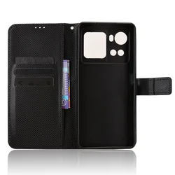 Leather Flip Wallet Case with Stand and Card Holder - Elegant Protective Cover for Cubot X100 (Black)
