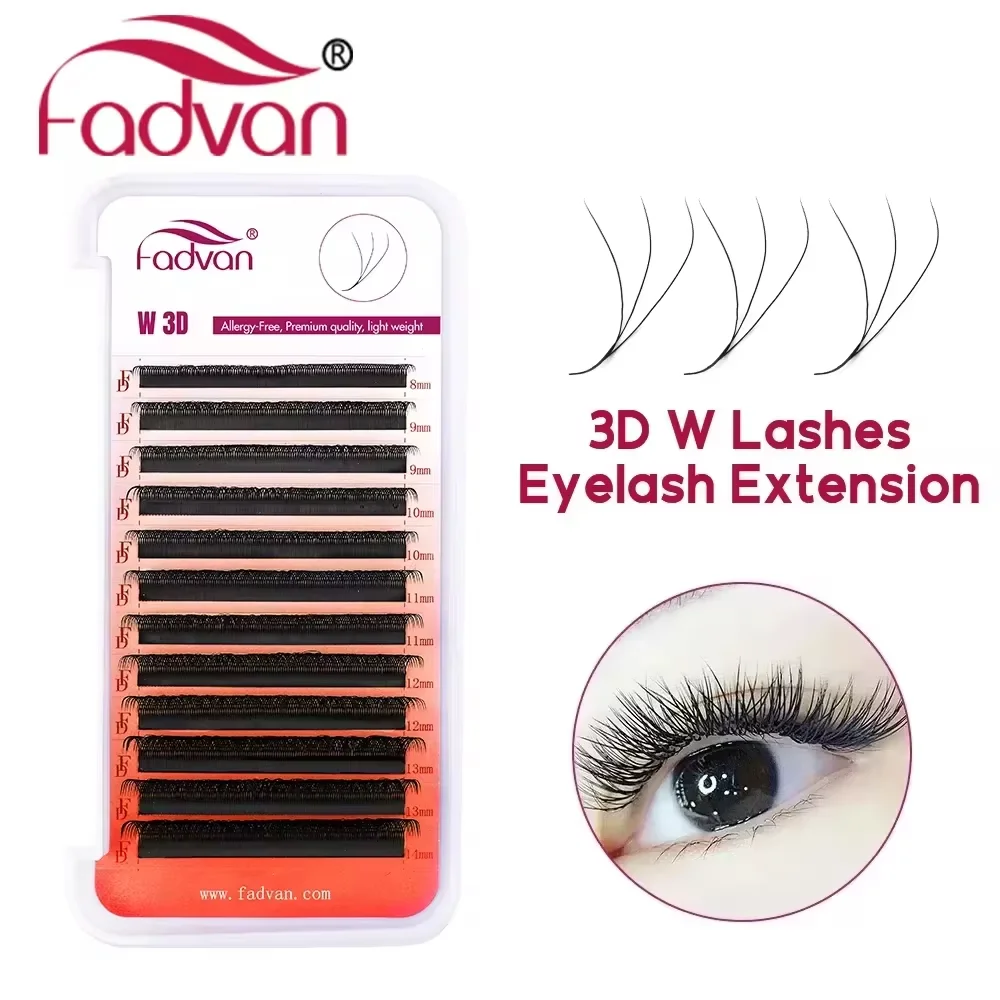 Fadvan W Lashes 3D Premade Volume Fans Eyelash Extension Supplies Natural Faux Mink Eyelashes eyelash extensions fake eyelashes eyelash extension eyelash extension lashes false eyelashes