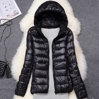 Women Puffer Jacket 15 Colors Plus Size 5XL 6XL 7XL 2025 New Spring Autumn Female Ultra Lightweight Packable Hooded Down Coats - Image 3