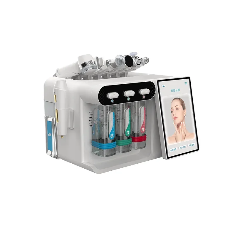 8 In 1 Multi-functional Facial Oxygen Bubble Deep Cleaning Skin Care Equipment Hydra Oxygen Jet dermabrasion machine
