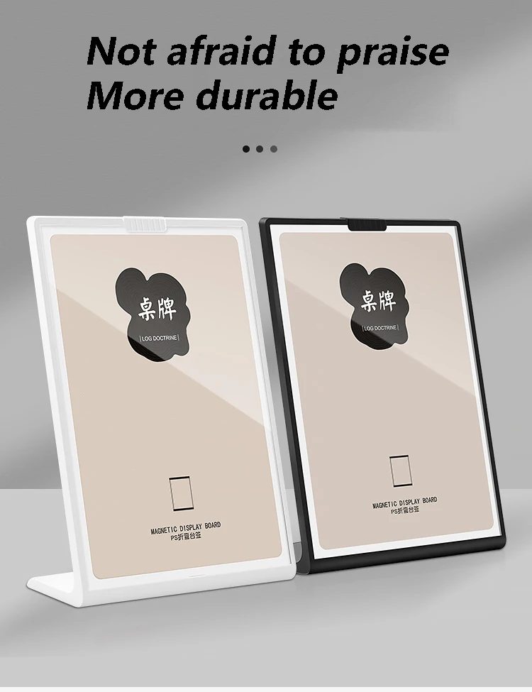 Acrylic desktop stand, photo frame, desktop menu stand, plastic picture, poster, art display stand