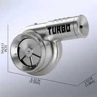 With Sound Turbo Key Chain Light Torch Car Keyring Turbocharging Pendant Plastic Spinning Simulation Turbo Christma Gifts 6