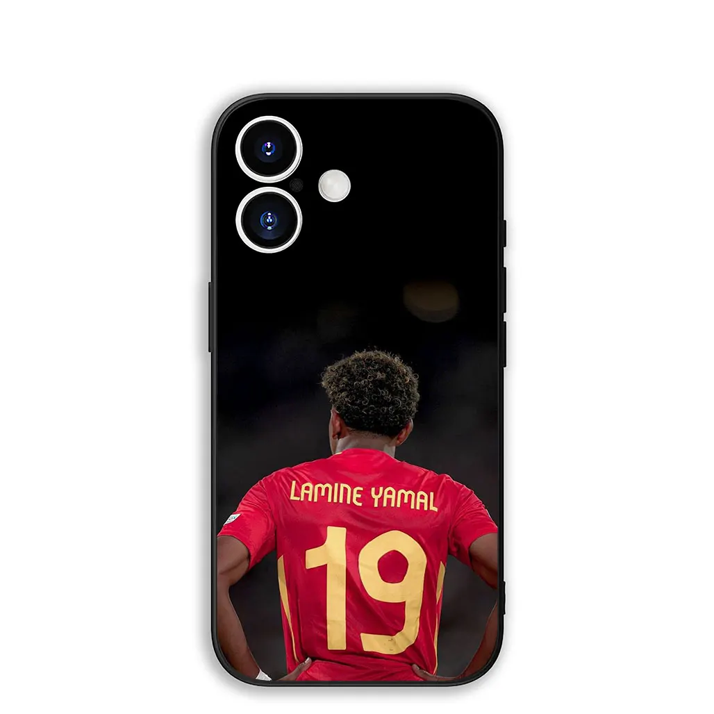Soccer Spain Flag Phone Case with Number 19 Design