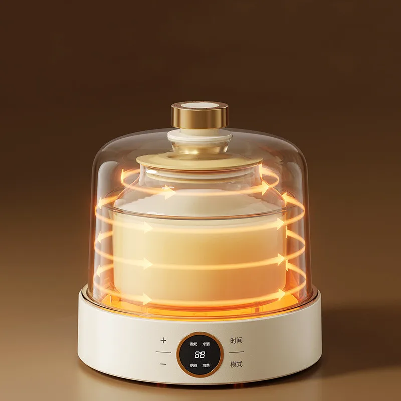 OIDIRE Professional Homemade Electric Ice Cream Yogurt Makers Fully Automatic Small Mini 1L Yogurt Maker Home Machine
