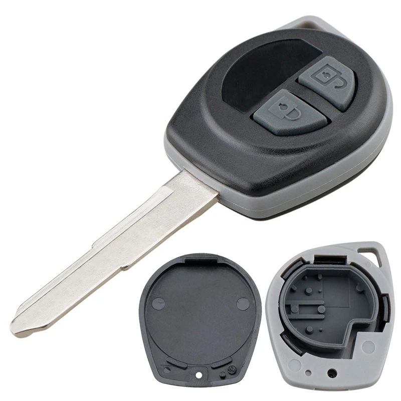 2 Buttons Car Key Fob Case Shell Replacement Remote Cover Fit for SUZUKI Fit for AGILA Fit for VAUXHALL with HU87 Blade