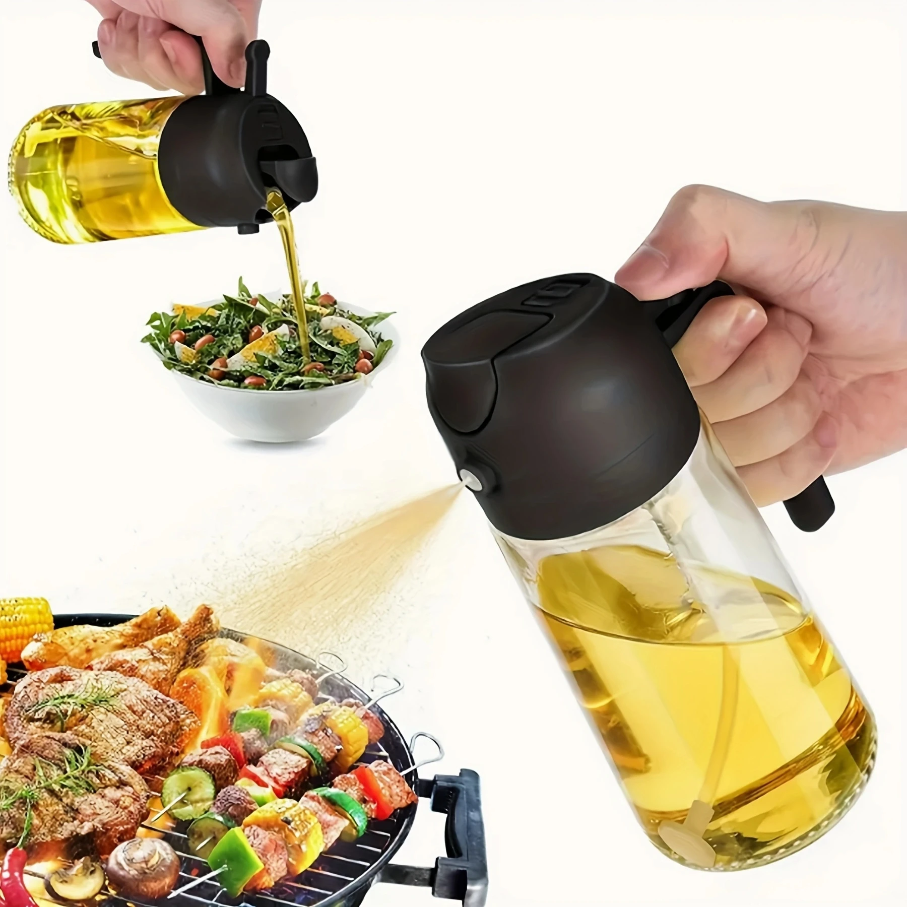 KitchenOilSprayerHouseholdSpraypourDualpurposeAirFryerOliveOilCookingOilBarbecue