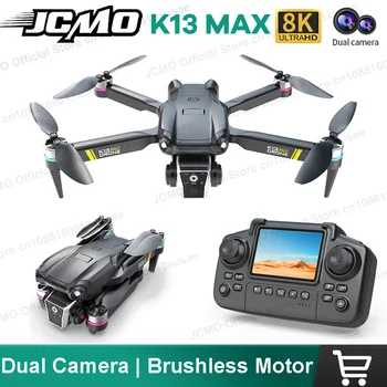 JCMO K13MAX Drone RC Professionale con WIFI FPV, Fotocamera 8K, Aeromobile Pieghevole, Mantenimento del Flusso Ottico, Schermo Integrato, Telecomando, Quadricottero Giocattolo