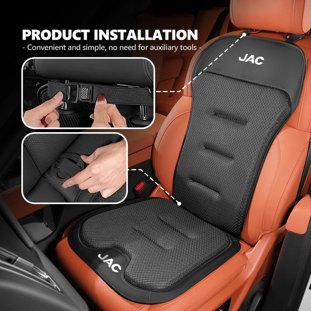 Car Seat Booster Cushion Leather Backrest Seat Cover Accessories For JAC S2 J3 Board JS2 S3 JS3 J2 S5 T8 Refine J5 J6 J7 J4 5