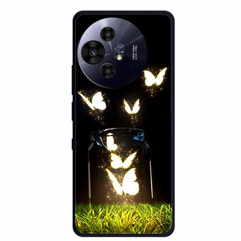 Premium Black Silicone Protective Case for TCL 50 Pro NxtPaper 5G