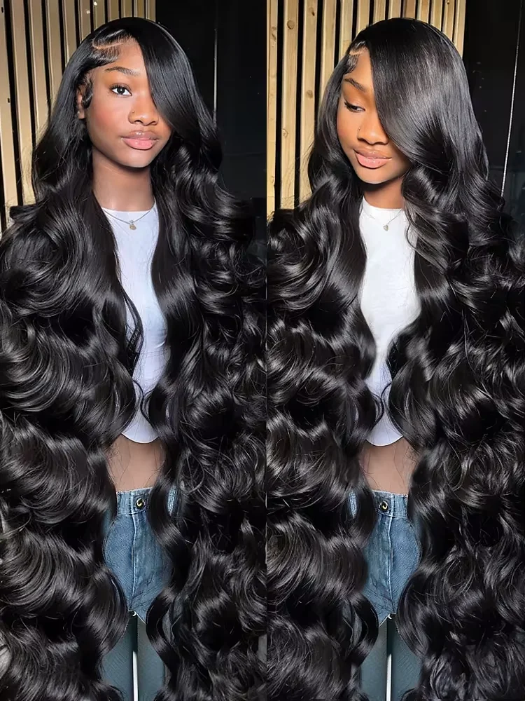 360 Full Body Wave 13x6 HD Lace Front Human Hair Wig 40 46 Inch Brazilian 13x4 Hd Lace Frontal Wigs For Women High 250% Density