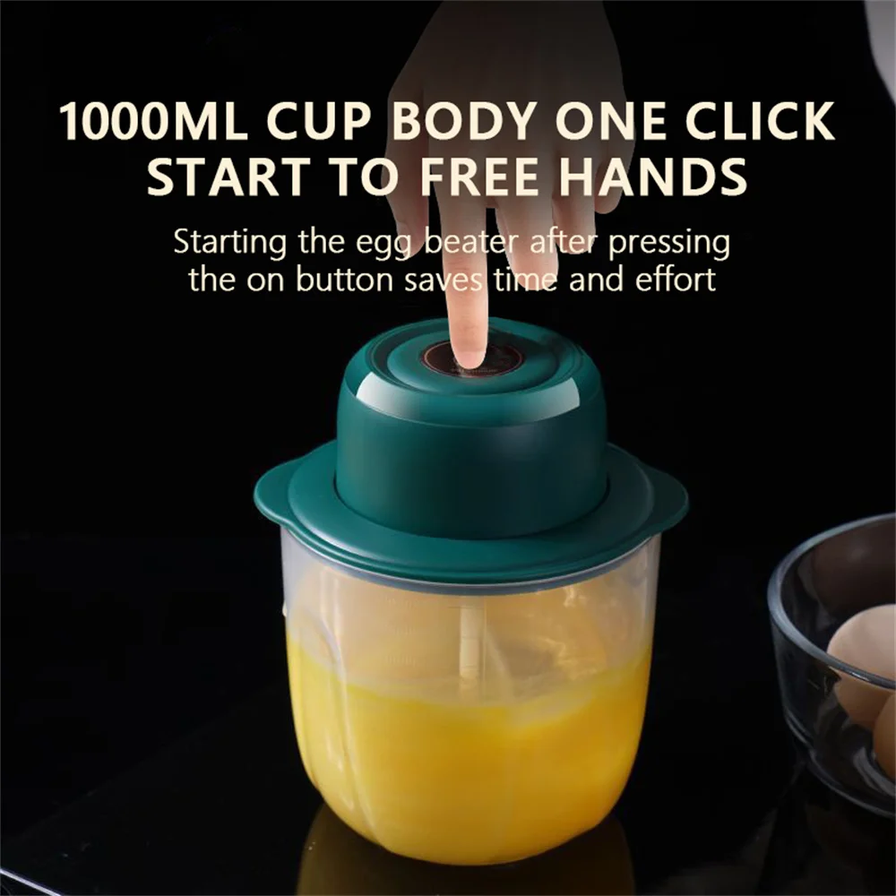 Electric Mixer Ultra-Large Capacity Whisk Egg Beater Control Kitchen Blender USB Wireless Kitchen Automatic Frother Foamer