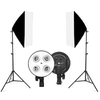 Selens 50x70CM Lighting Four Lamp Softbox Kit With E27 Base 2M Stand Holder Soft Box Camera For Photography Photo Studio Video - Image 2