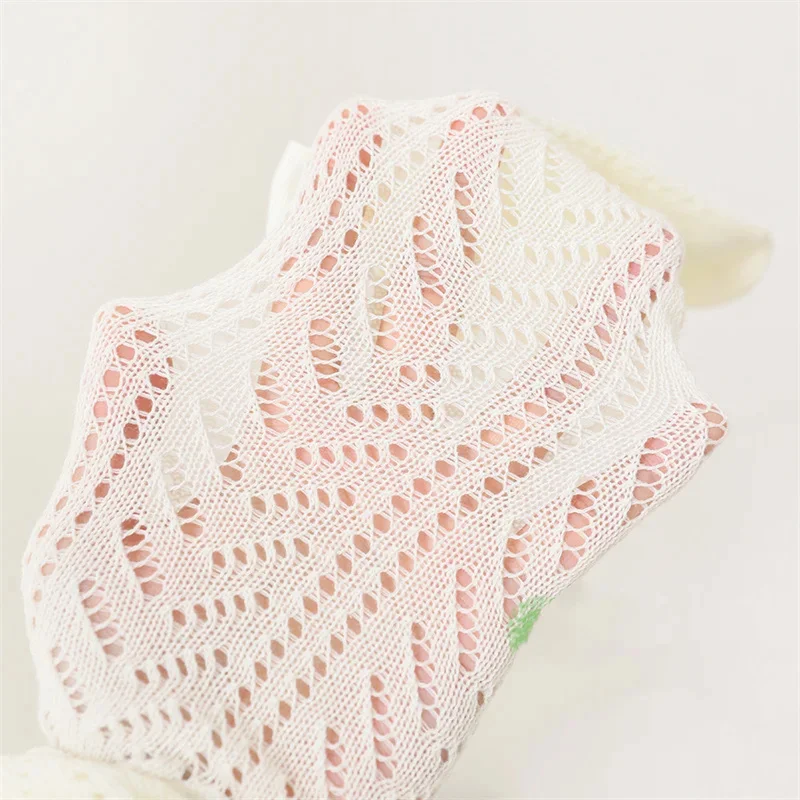 0-3Years Kids Baby Tights For Girls Lace Mesh Thin Toddler Tight Summer Fashion Bow Cotton Children's Girl Princess Pantyhose