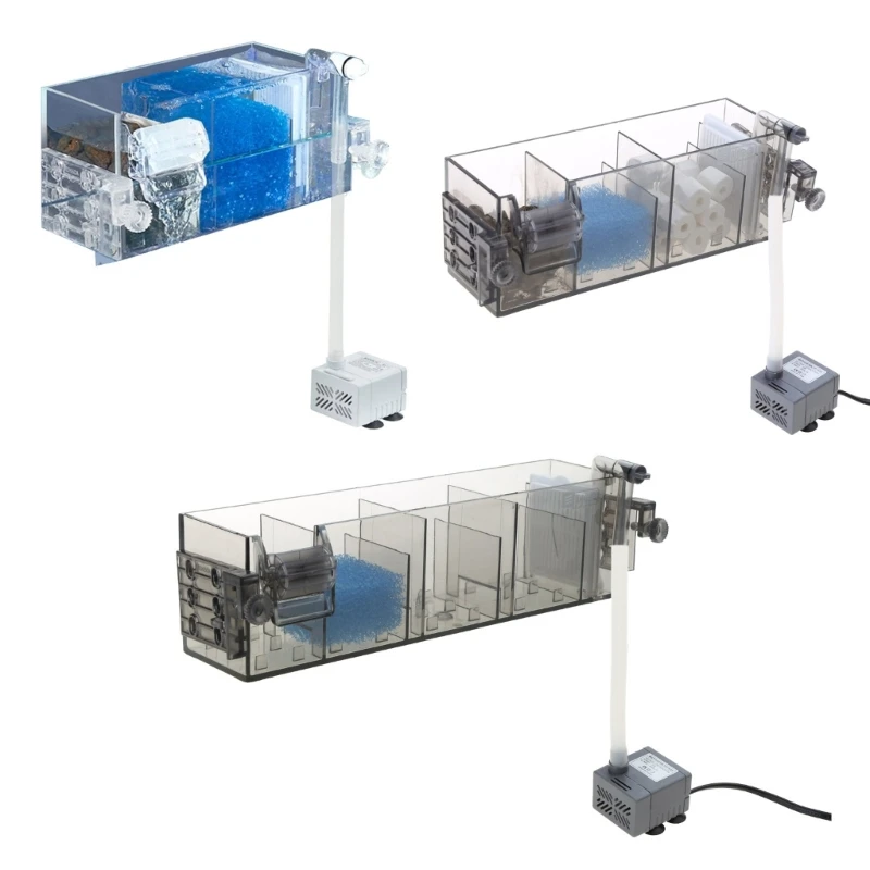 

Fish-Tank Waterfall Filter Aquarium External Water Purifying System Wall-Mounted Small Circulate Filter Quiet for Home