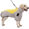 High-neck Warm Dog Jacket Cotton Coat Reflective Vest Thicken Autumn Winter Pet Clothes for Medium Large Dog 6