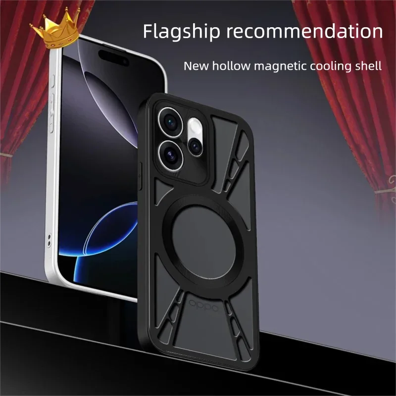 Magnetic Metal Heat-Dissipating Case with Full Camera Protection and Mag-Safe Compatibility