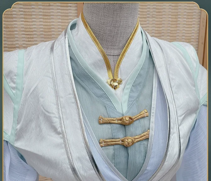 Tian Guan Ci Fu Xie Lian White Hanfu Cosplay Costume