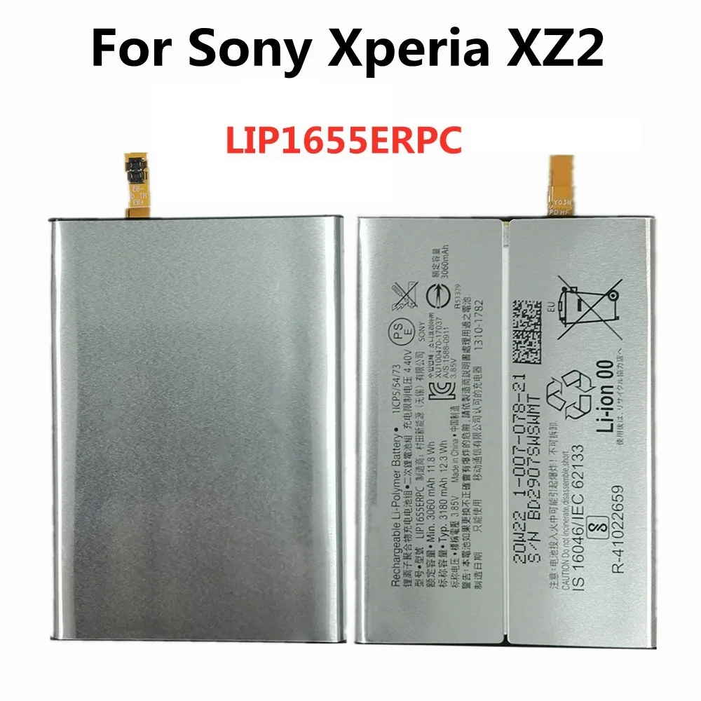 

2023 Years High Quality 3180mAh LIP1655ERPC Battery For Sony Xperia XZ2 H8296 PF22 SO-03K SOV37 702SO H8216 Batteries Bateria