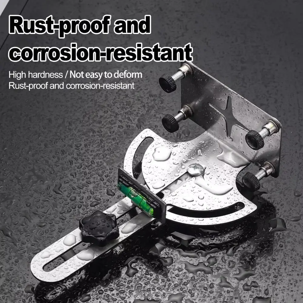 Wall Mount Wall Bracket Portable Adjustable Level Holder Stainless Steel 4 Point Claw Design Rotating Bracket Contractors Use