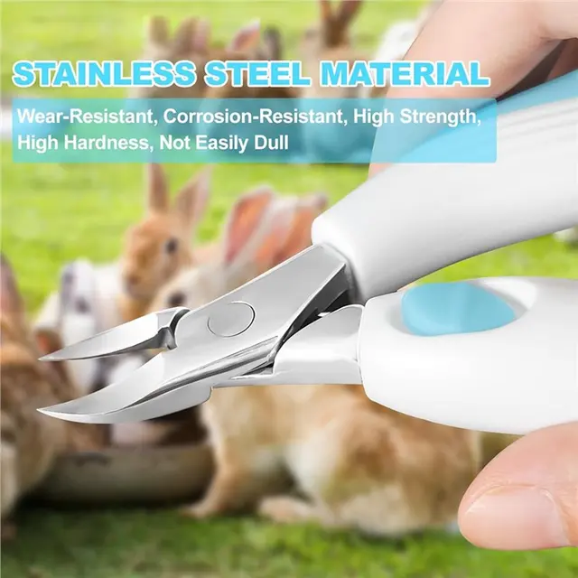 Bunny Teeth Nipper Cutter Stainless Steel Pet Teeth Clipper Suitable For Rabbits Squirrels Small Animal Care 3