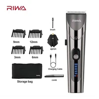 RIWA Electric Hair Clippers Professional Barber Trimmer With Carbon Steel Cutter Head Cordless Rechargeable Hair Cutting Machine 1