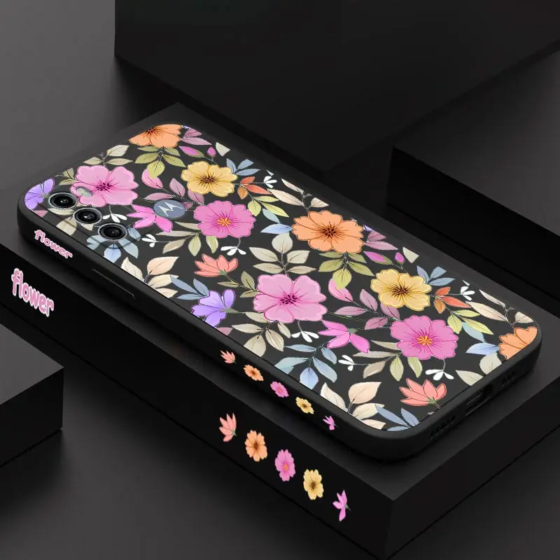 Colorful Flower Silicone Phone Case Cover