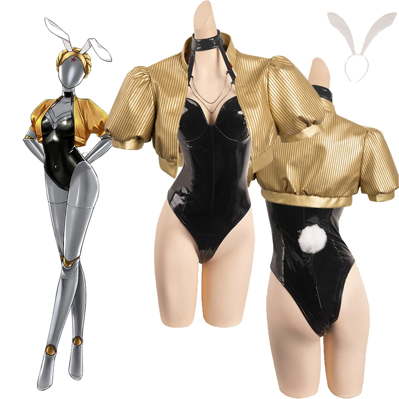 

Robot Twins Cosplay Anime Costume Game Atomic Heart Sexy Bunny Girl Fantasia Women Halloween Carnival Party Disguise Suit
